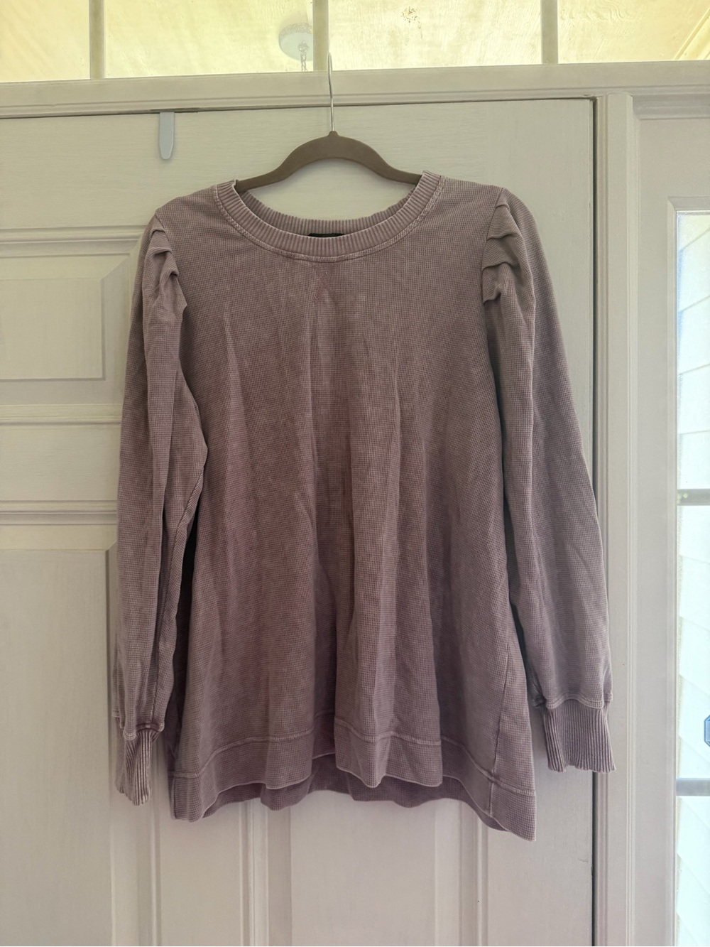 Jane and Delancey Long Sleeve Pullover Top in Mauve
